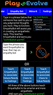 Get EmpathyCoin by using EmpathyBot to shift from judgment to empathy